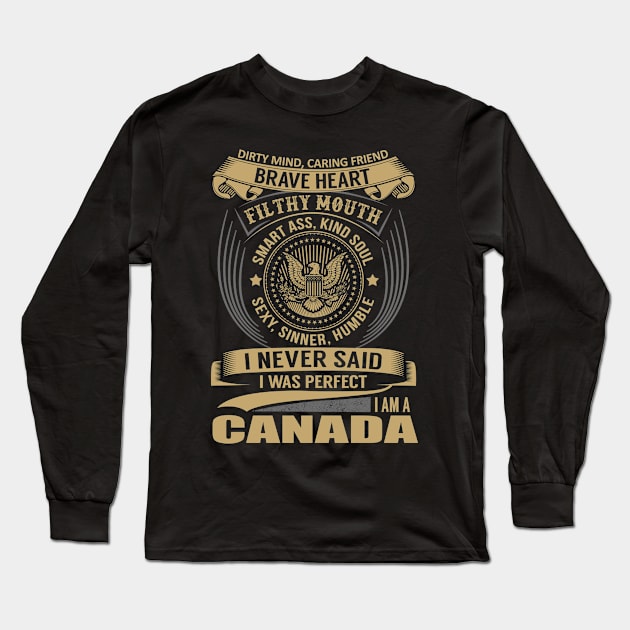 CANADA Long Sleeve T-Shirt by Nicolbar